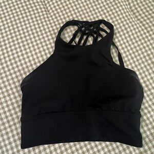 Lululemon Athletica Black High-Neck Sports Bra